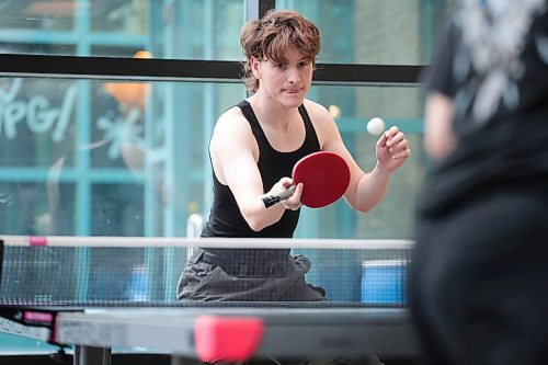 Ruth Bonneville / Free Press

Standup - Table tennis match

Andrew Foulkes has fun playing table tennis with his friend Rain Enns on their day off work  at the Forks Market Tuesday.  

Two tennis tables are open inside The Market and free to use.  Equipment is available at the The Common.



April 2nd,  2024
