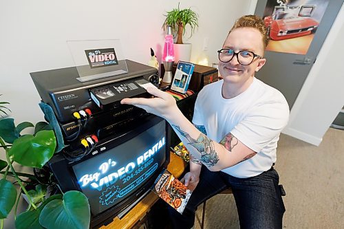 MIKE DEAL / FREE PRESS
Derk Biondi’s business Big D’s Video Rental sells rare and hard-to-find VHS tapes, mostly to people in their late teens and early 20s who have a new-found affection for the once-dominant home-video format. 