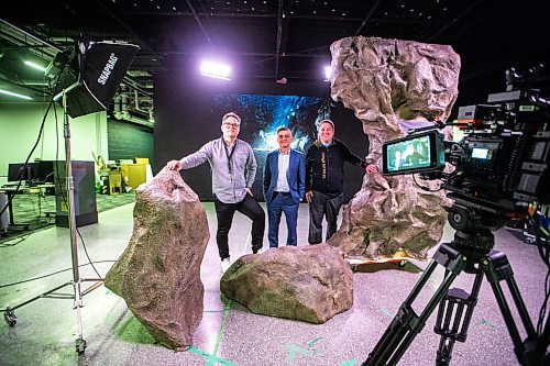 MIKAELA MACKENZIE / FREE PRESS

Senior manager Jonathan Ph Son L (left), executive director Louie Ghiz, and instructor and technology lead Matt McMahon at StudioLab xR, a training station on extended reality for film-making, in Winnipeg on Thursday, April 4, 2024. 

For Gabby story.