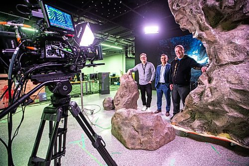MIKAELA MACKENZIE / FREE PRESS

Senior manager Jonathan Ph Son L (left), executive director Louie Ghiz, and instructor and technology lead Matt McMahon at StudioLab xR, a training station on extended reality for film-making, in Winnipeg on Thursday, April 4, 2024. 

For Gabby story.