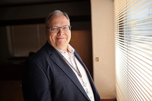 04042023
Brian Schoonbaert, CEO for Prairie Mountain Health, in his office on his last day of work prior to retirement, on Thursday. 
(Tim Smith/The Brandon Sun)