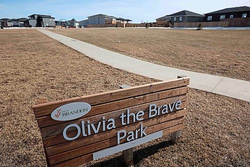 04042023
The Olivia the Brave park in the Brookwood area in southwest Brandon. 
(Tim Smith/The Brandon Sun)