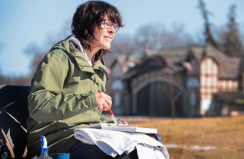 Ruth Bonneville / Free Press

Weather Standup - painting outside 

Patricia Eschuk, a professional artist, took advantage of her first opportunity to get outside and  &quot;en plein air&quot; paint a landscape in the open air near the duck pond at the Assiniboine Park Thursday afternoon.  

En plein air refers to the act of painting outdoors  with the subject in full view to capture the spirit and essence of a landscape in front of you.  


April 4th,  2024
