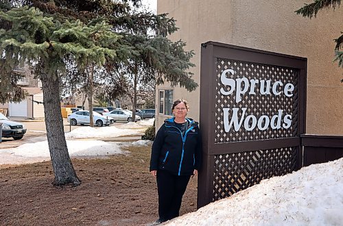 Spruce Woods Housing Co-op manager Eva Cameron said Friday she's glad the provincial government is making funding available to renovate existing affordable housing in Manitoba. The co-op has an estimated $3.5 million in needed repairs to roofs, stucco and its parking lot. (Colin Slark/The Brandon Sun)
