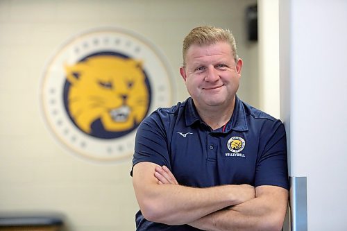 Brandon University Bobcats athletic therapist Schad Richea poses for a shot in the Healthy Living Centre's medical clinic on Friday. (Matt Goerzen/The Brandon Sun)