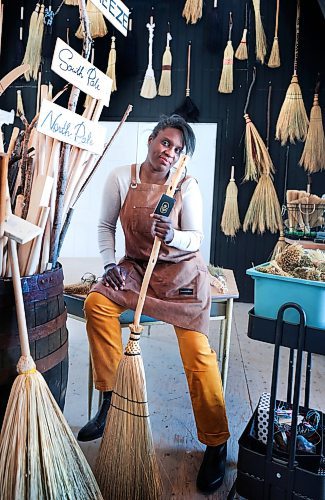 Ruth Bonneville / Free Press

9.8 - Creators - Prairie Breeze  in Balmoral MB. 

Business profile photo of  Amina Haswell, owner of Prairie Breeze,  hand-made brooms  in her Folk Arts Studio in Balmoral Manitoba. 


Story: 49.8 The Creators: Amina Haswell of  rairie Breeze Folk Arts Studio
Amina makes brooms which she sells online and in-person. Her handmade brooms are sought-after, and she also teaches classes on how to make these brooms.
  
April 5th,  2024
