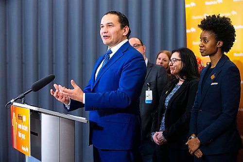 MIKAELA MACKENZIE / FREE PRESS
	
	
Premier Wab Kinew speaks at a press conference announcing a plan to hire 100 more doctors this year on Thursday, April 11, 2024.

For Katie story.