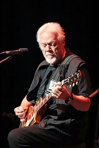 Internationally famous Manitoba musician Randy Bachman plays the guitar during Bachman's show Greatest Stories Ever Told at the Western Manitoba Centennial Auditorial on Monday night to a crowd of nearly 700 fans. Songs included some of Bachman's greatest hits, including These Eyes, No Sugar Tonight, and American Woman. (Liam Pattison/For the Brandon Sun)