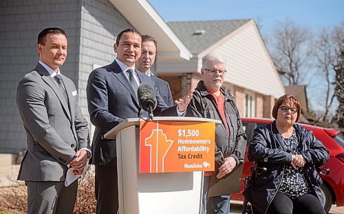 Mike Sudoma/Winnipeg Free Press
Manitoba Premier Wab Kinew answers questions from the media regarding the newly announced Homeowners Affordability tax credit and how it will affect homeowners of various property values Friday morning press conference 
April 12, 2024