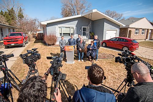 Mike Sudoma/Winnipeg Free Press
Manitoba Premier Wab Kinew answers questions from the media after announcing the NDP&#x2019;s $1500 Homeowners Affordability tax credit Friday morning press conference 
April 12, 2024