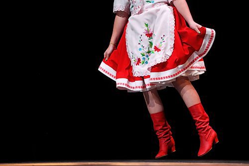 12042024
Grace Nickel performs a Transcarpathian Solo dance during the first day of the Ukrainian Dance Festival hosted by the Brandon Troyanda School of Ukrainian Dance at the Western Manitoba Centennial Auditorium on Friday. The Festival runs until Sunday.
(Tim Smith/The Brandon Sun)
