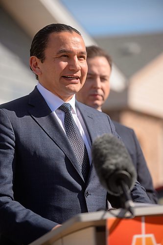 Mike Sudoma/Winnipeg Free Press
Manitoba Premier Wab Kinew answers questions from the media after announcing the NDP&#x2019;s $1500 Homeowners Affordability tax credit Friday morning press conference 
April 12, 2024