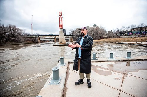 MIKAELA MACKENZIE / FREE PRESS

Will Belford, co-owner of Winnipeg Waterways, at The Forks where the boats will operate on Wednesday, April 17, 2024. Winnipeg Waterways will take over from Splash Dash as tour boat and water taxi operator at The Forks. 

For Gabby story.