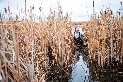 MIKAELA MACKENZIE / FREE PRESS

Pascal Badiou, a wetlands researcher with Ducks Unlimited Canada, at Oak Hammock Marsh on Wednesday, April 17, 2024.  

For JS story.