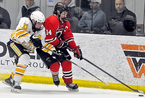 Dustin Bell posted two goals and 13 assists in his rookie season with the U18 AAA Brandon Wheat Kings. (Jules Xavier/The Brandon Sun)
