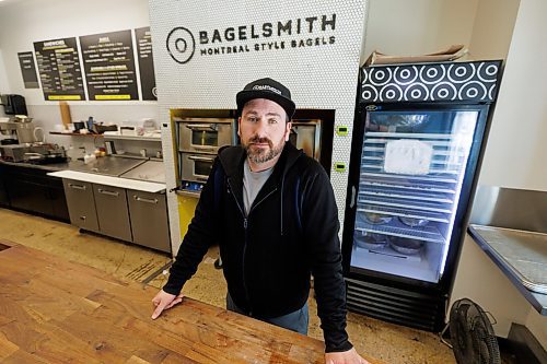 MIKE DEAL / FREE PRESS
Bagelsmith owner Phil Klein, whose downtown location at 185 Carlton Street has been hit four times in the last three years, is wondering if its worth keeping his flagship store on Carlton amid the increased thefts to him and his downtown neighbours.
See Nicole Buffie stroy
240423 - Tuesday, April 23, 2024.