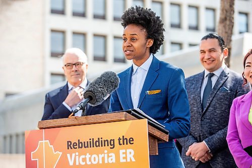 MIKAELA MACKENZIE / FREE PRESS

Health minister Uzoma Asagwara speaks at a press conference at the Victoria General Hospital on Wednesday, April 24, 2024.  


For Nicole story.