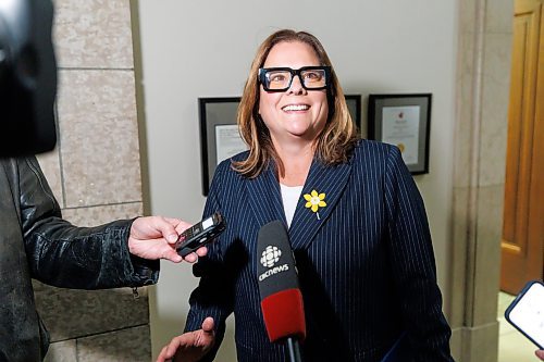 MIKE DEAL / FREE PRESS
Former premier Heather Stefanson announced in the legislature Thursday that she is resigning her Tuxedo seat.
240425 - Thursday, April 25, 2024.