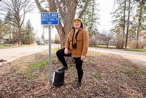 Mike Sudoma/Free Press
Choi Ho typically stands on a bucket while describing the many different locations along the Jane&#x2019;s Walk to be seen and heard by all participants
April 30, 2024