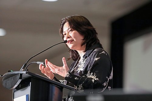 Ruth Bonneville / Free Press

BIZ - CODE Conference

Photo of Dr. Tina Chen, vice-provost (Equity) at the University of Manitoba as she speaks at the The RBC Convention Centre at the annual CODE Conference Wednesday.

Dr. Tina Chen, vice-provost (Equity) at the University of Manitoba who gives the keynote address at the Winnipeg Chamber of Commerce's annual CODE Conference, an event designed to empower businesses with tools to  navigate the diversity equity and inclusion landscape

Martin Cash  | Business Reporter/ Columnist


May 1st,  2024
