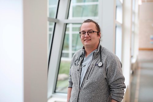 01052024
Soon-to-be medical school graduate Stefon Irvine, photographed at the Brandon Regional Health Centre, will be starting a northern and remote family medicine residency this summer.
(Tim Smith/The Brandon Sun)
***please double check details, I was given very little info from Wpg.***