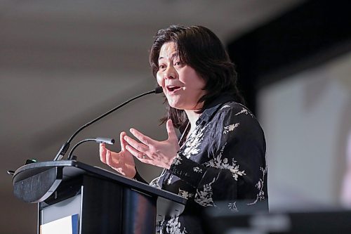 Ruth Bonneville / Free Press

BIZ - CODE Conference

Photo of Dr. Tina Chen, vice-provost (Equity) at the University of Manitoba as she speaks at the The RBC Convention Centre at the annual CODE Conference Wednesday.

Dr. Tina Chen, vice-provost (Equity) at the University of Manitoba who gives the keynote address at the Winnipeg Chamber of Commerce's annual CODE Conference, an event designed to empower businesses with tools to  navigate the diversity equity and inclusion landscape

Martin Cash  | Business Reporter/ Columnist


May 1st,  2024
