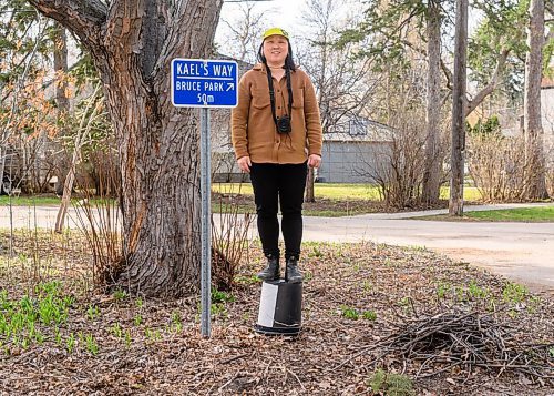 Mike Sudoma/Free Press
Choi Ho typically stands on a bucket while describing the many different locations along the Jane&#x2019;s Walk to be seen and heard by all participants
April 30, 2024