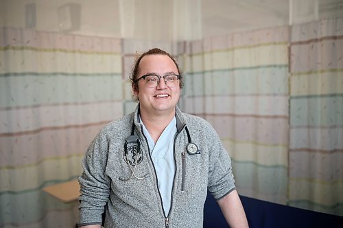 01052024
Soon-to-be medical school graduate Stefon Irvine, photographed at the Brandon Regional Health Centre, will be starting a northern and remote family medicine residency this summer.
(Tim Smith/The Brandon Sun)
***please double check details, I was given very little info from Wpg.***