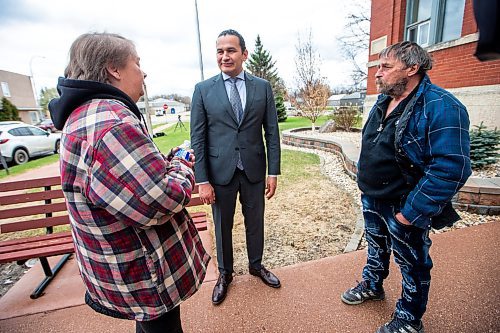 MIKAELA MACKENZIE / FREE PRESS

Premier Wab Kinew announces funding for Carman Wellness Connections and a memorial in Carman on Wednesday, May 1, 2024. 


For Erik story.