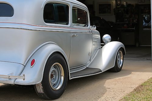 Back side view of the 1934 Canadian-built Chevy truck. (Charlotte McConkey/The Brandon Sun)