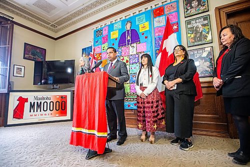 MIKAELA MACKENZIE / FREE PRESS
Federal Crown-Indigenous relations minister Gary Anandasangaree announces a Red Dress Alert system at the Manitoba Legislative Building on Friday, May 3, 2024.
For Chris story.