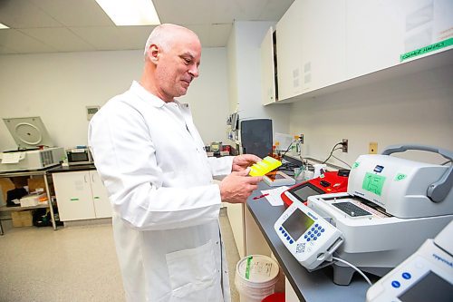 MIKAELA MACKENZIE / FREE PRESS

Steven Theriault, CEO of Cytophage, in their current labs on Friday, May 3, 2024. The bioscience company working in phage therapy is expanding and quadrupling its lab footprint.


For Gabby story.