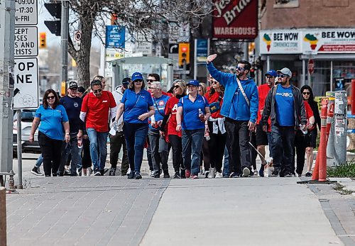 JOHN WOODS / FREE PRESS
People walk in the Walk So Kids Can Talk fundraising event in support of Kids Help Phone on Portage Avenue in Winnipeg, Sunday, May 5, 2024.

Reporter: standup
