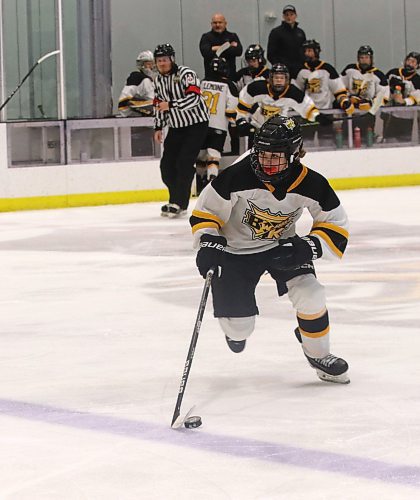 Brandon Wheat Kings under-15 AAA defenceman Easton Turko, shown in action during the 2022-23 season, is expected to follow in the footsteps of his older brother Brady by being selected in the Western Hockey League draft, which takes place on Thursday. (Perry Bergson/The Brandon Sun)