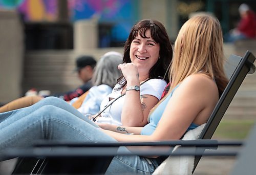 Ruth Bonneville / Free Press

Weather Standup

Kirsten Balness (blond) enjoys the warm spring weather at the Forks with her cousin Trish Deschryver, who's visiting Kirsten from her home in rural Saskatchewan Monday afternoon. 

May 6th,  2024
