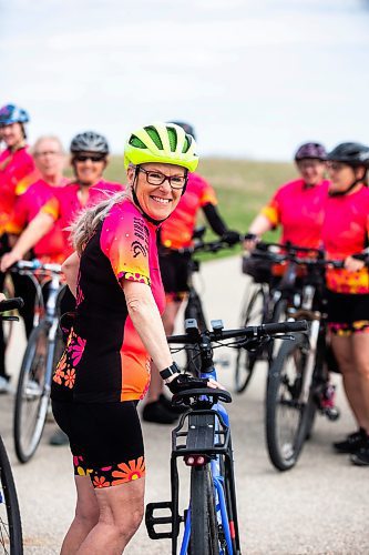 MIKAELA MACKENZIE / FREE PRESS

Sarah Gravelle-MacKenzie, founder of Cycling with Sarah, and the members of her cycling club at the Duff Roblin Parkway trail on Tuesday, May 7, 2024. The group, founded in 2022, is Manitoba&#x573; first senior women&#x573; cycling club, and currently has a 60-person long waitlist of those who want to join. 


For AV Kitching story.
