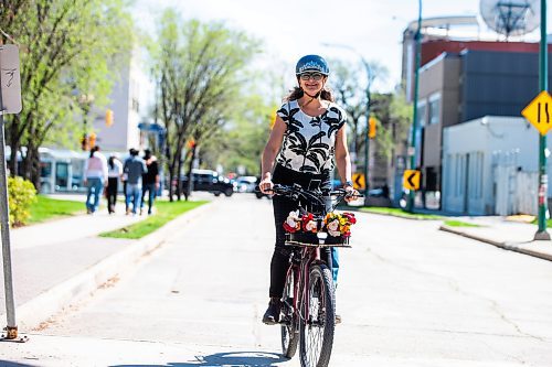 MIKAELA MACKENZIE / FREE PRESS

Patty Wiens, who has been named the new &#x201c;bicycle mayor of Winnipeg&#x201d; by BYCS (an Amsterdam-based social enterprise), with her bike on Thursday, May 9, 2024. 

For Nicole story.

