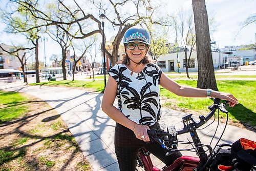 MIKAELA MACKENZIE / FREE PRESS

Patty Wiens, who has been named the new &#x201c;bicycle mayor of Winnipeg&#x201d; by BYCS (an Amsterdam-based social enterprise), with her bike on Thursday, May 9, 2024. 

For Nicole story.

