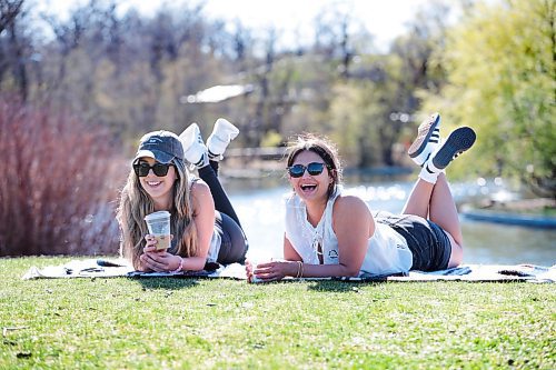 Ruth Bonneville / Free Press

Weather Standup - Catching some rays

Good friends and nursing colleagues. Emily Anseeuw (left) and Sophia Cavadas enjoy taking in the warm sunshine and coffee at Assiniboine Park after their shift together Thursday. 

May 9th, 2024
