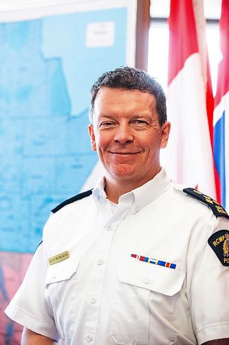 MIKAELA MACKENZIE / FREE PRESS

Scott McMurchy, new commanding officer of the Manitoba RCMP, at their headquarters in Winnipeg on Friday, May 10, 2024. 

For &#x2014; story.

