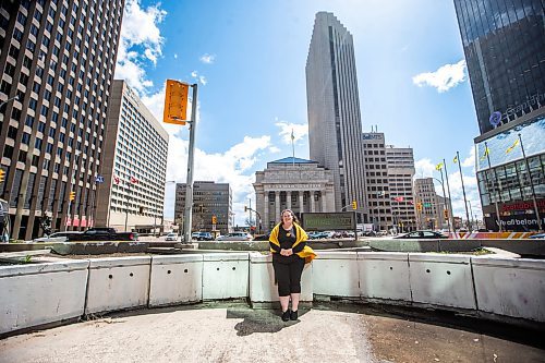 MIKAELA MACKENZIE / FREE PRESS

Architect Monica Giesbrecht at Portage and Main on Friday, May 10, 2024. 

For Jen story.

