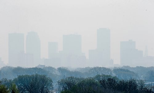 JOHN WOODS / FREE PRESS
Smoke from a northern fire blows into Winnipeg Sunday, May 12, 2024. 

Reporter: tyler