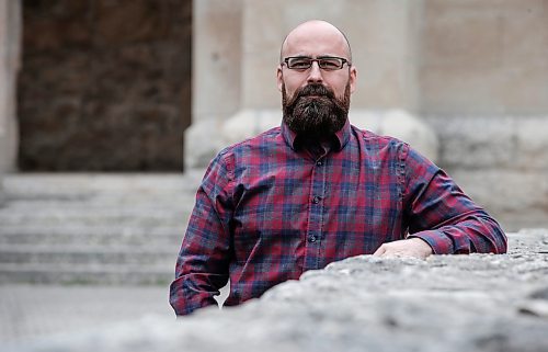 JOHN WOODS / FREE PRESS
Roland Rivard, executive director of the Catholic School of Evangelization which runs the St Malo Catholic Camp, a summer camp in St Malo, is photographed at St Boniface Cathedral in Winnipeg Monday, May 13, 2024. Rivard&#x2019;s program and other summer camp programs in Manitoba are experiencing a cut in funding. Manitoba Camps Association is questioning why the NDP are cutting funding to summer camps.

Reporter: Nicole