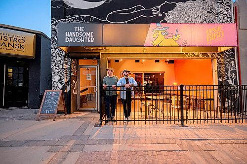 Mike Sudoma/Free Press
Owner&#x2019;s Mike O Connell (left) and Jesse Kowalski (right) stand outside of The Handsome Daughter Sunday evening.
May 12, 2024