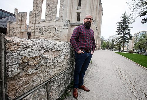 JOHN WOODS / FREE PRESS
Roland Rivard, executive director of the Catholic School of Evangelization which runs the St Malo Catholic Camp, a summer camp in St Malo, is photographed at St Boniface Cathedral in Winnipeg Monday, May 13, 2024. Rivard&#x2019;s program and other summer camp programs in Manitoba are experiencing a cut in funding. Manitoba Camps Association is questioning why the NDP are cutting funding to summer camps.

Reporter: Nicole