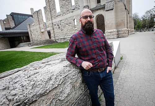 JOHN WOODS / FREE PRESS
Roland Rivard, executive director of the Catholic School of Evangelization which runs the St Malo Catholic Camp, a summer camp in St Malo, is photographed at St Boniface Cathedral in Winnipeg Monday, May 13, 2024. Rivard&#x2019;s program and other summer camp programs in Manitoba are experiencing a cut in funding. Manitoba Camps Association is questioning why the NDP are cutting funding to summer camps.

Reporter: Nicole