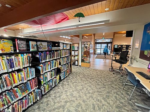 MIKE DEAL / FREE PRESS
For the past two years, a leak has been left to fester in Fort Garry Public Library &#x2014; and advocates say it points to a bigger issue with funding of public services like libraries in Winnipeg.
See Joyanne Pursaga story
240514 - Tuesday, May 14, 2024.