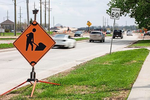 MIKAELA MACKENZIE / FREE PRESS

A construction zone on St. Mary&#x573; nearing the Perimeter Highway, where 14, 183 speeding tickets were issued in six weeks, on Thursday, May 16, 2024.

For Chris story.

