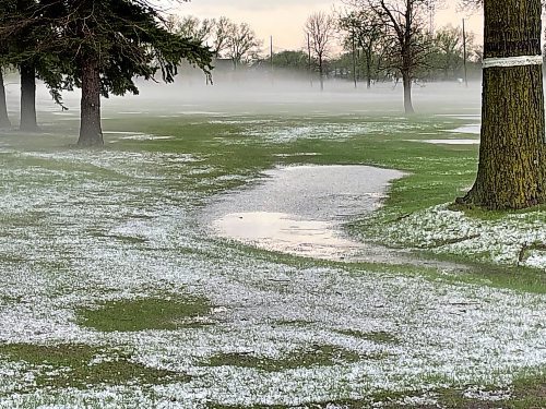 RUTH BONNEVILLE / FREE PRESS

- hail on Tuxedo golf course off Shaftesbury
May 16, 2024
