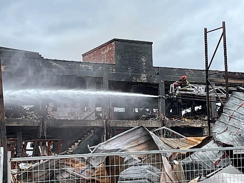 Russell Wangersky / Free Press
Anco Lumber at 960 Logan Ave., was on fire Saturday, May 18, 2024. 